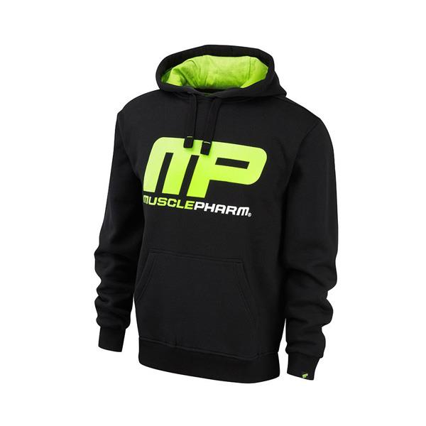 هودی مردانه ماسل فارم MP طرح ساده مشکی